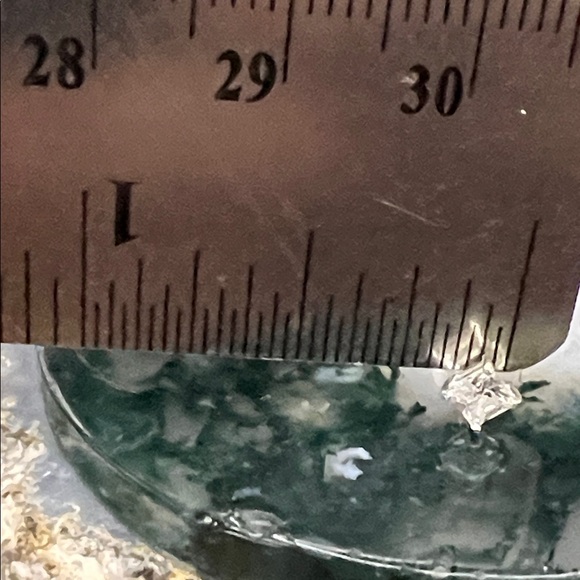 Vintage 925 Sterling Silver CZ Stud Earrings - Picture 10 of 11